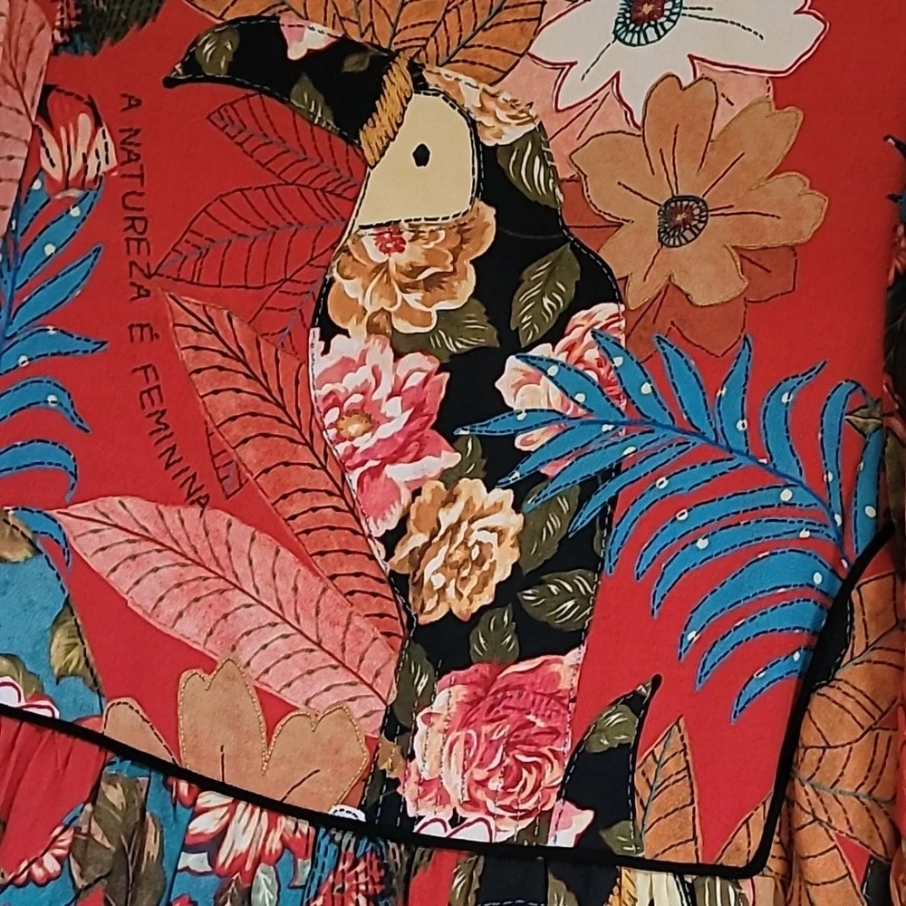 Farm Rio Dress Bordado Flores Dress - Picture 9 of 16